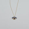 18k Blue Eye Necklace 2.7g