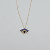 18k Blue Eye Necklace 2.7g