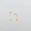 18k Heart Charm Earrings 1g