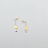 18k Heart Charm Earrings 1g
