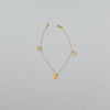 18k Heart Charm Bracelet 0.50g