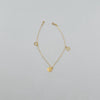 18k Heart Charm Bracelet 0.50g