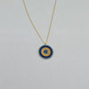 18k Evil Eye Necklace 4.1g