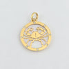 18k Cancer Pendant 1.9g