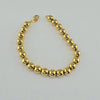 18k Beaded 7mm Bracelet 10.6g