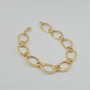 18k Oval Link Greek 13mm Bracelet 3.3g