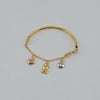 18k Charm Baby 3mm Bracelet 3.2g