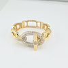 18k 2Toned Knot Bangle 15.8g