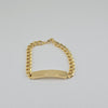 18k Curb ID 7mm Bracelet 9.3g