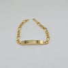 18k Figaro ID 7mm Bracelet 7.5g