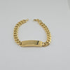 18k Curb ID 9mm Bracelet 14.6g