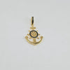 18k Wheel & Anchor Pendant 5.6g