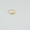 18k Paperclip S8.5 Ring 1.5g