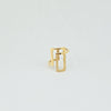 18k Rectangular Bar S8 Ring 3.2g