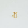 18k Rectangular Bar S8 Ring 3.2g