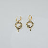 18k Snake Earrings 9.1g