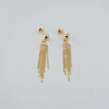 18k Tassel Earrings 2.6g