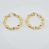 18k Twisted Hoop Earrings 5.2g