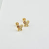 18k Mini Butterfly Earrings 1.4g