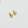18k Mini Butterfly Earrings 1.4g