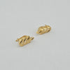 18k Leaf Earrings 2.7g