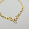 18k Leaf 14mm Necklace 30g