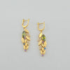 18k Leaf Earrings 7.7g