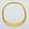 18k Lace 19mm Necklace 35.2g