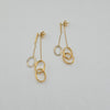 18k Dangling Oval Earrings 5.6g