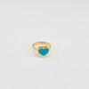 18k Heart S6.75 Ring 4.5g