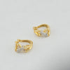 18k Bone Earrings 4.7g