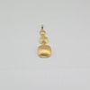 18k Square Drop Pendant 4.7g