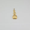 18k Square Drop Pendant 4.7g