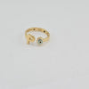 18k P Evil Eye S8 Ring 2g