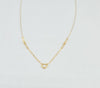 18k Heart Charm Necklace 0.80g