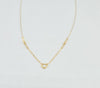 18k Heart Charm Necklace 0.80g