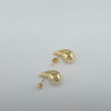 18k Big Teardrop Earrings 2.2g