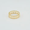 18k Interlocking Circles S7.75 Ring 1.5g