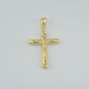 18k Jesus & Cross Pendant 4.9g