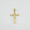 18k Cross Greek Pendant 3.6g