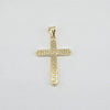 18k Cross Greek Pendant 3.2g