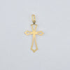 18k Thin Cross Sharp Edge Sword Design Pendant 1g