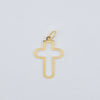 18k Thin Cross Sword Design Pendant 0.90g