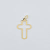18k Thin Cross Sword Design Pendant 1g