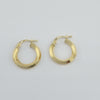 18k Small Hoop Earrings 1.1g