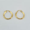 18k Small Hoop Earrings 0.90g