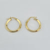 18k Hoop Earrings 1.1g