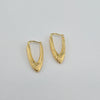 18k Dangling Teardrop Earrings 2.7g