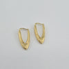 18k Dangling Teardrop Earrings 2.7g