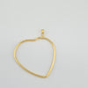 18k Large Heart Pendant 1.6g